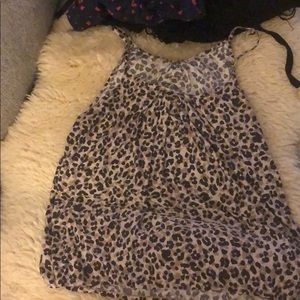 Leopard print pajama tank